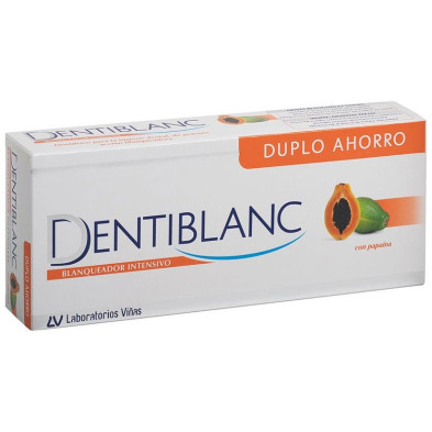 Dentiblanc Blanqueador Intensivo Con Papaya Pack 2 X 100 Ml