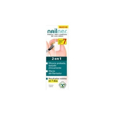 Nailner Pincel 2 En 1 Pincel Antihongos De Las Uñas 5 Ml