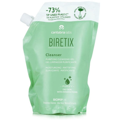 Biretix Cleanser Gel Limpiador Purificante Recarga 400 Ml