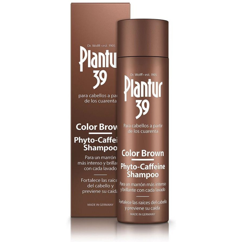 Phyto-Caffeine Color Brown Champú Anticaída Para Cabello Castaño 250 Ml