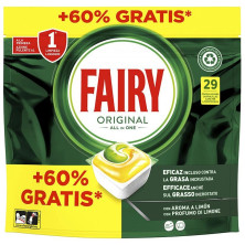 Fairy Todo En 1 Limon Lavavajillas 29 Cápsulas