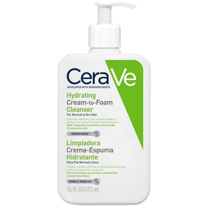 Limpiadora Crema-Espuma Hidratante 473 Ml