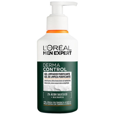 Men Expert Derma Control Gel Limpiador Purificante 260 Ml