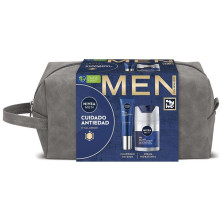 Neceser Hombre Cuidado Antiedad Estuche 3 Pz
