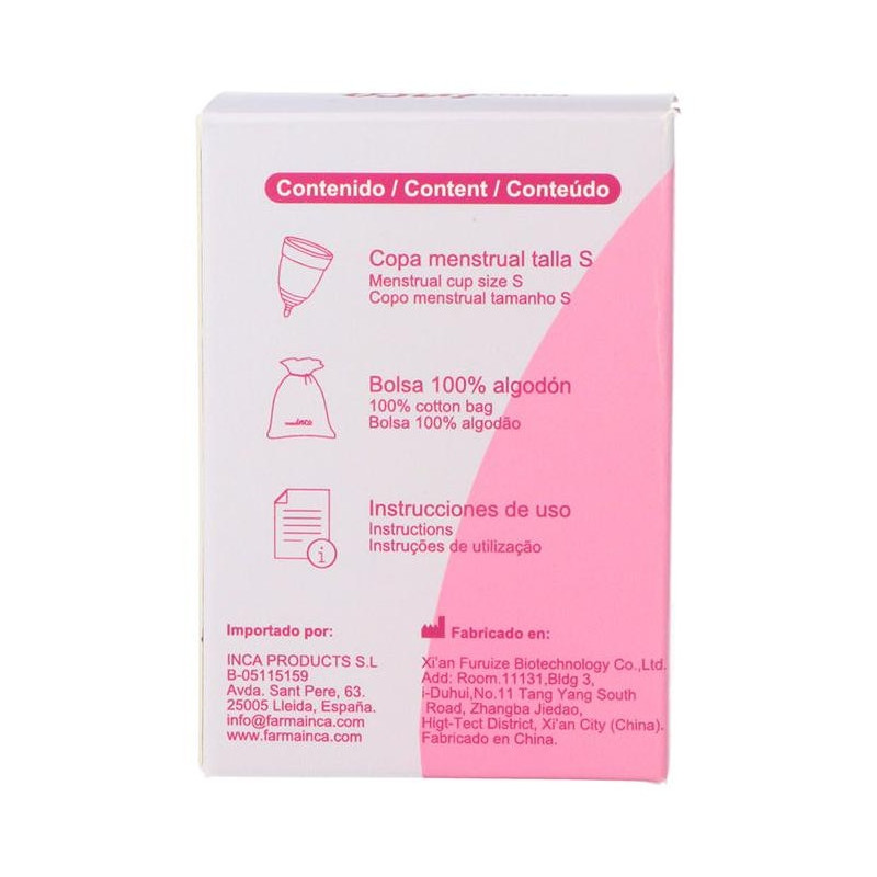 Copa Menstrual Con Bolsita De Transporte Talla S 1 U Copa Menstrual Con Bolsita De Transporte Talla S 1 U