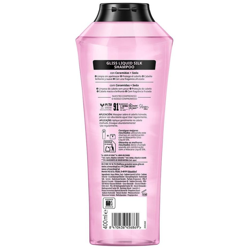Gliss Liquid Silk Champú 400 Ml