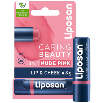 Liposan Caring Beauty 3 En 1 Nude Pink 4,8 Gr