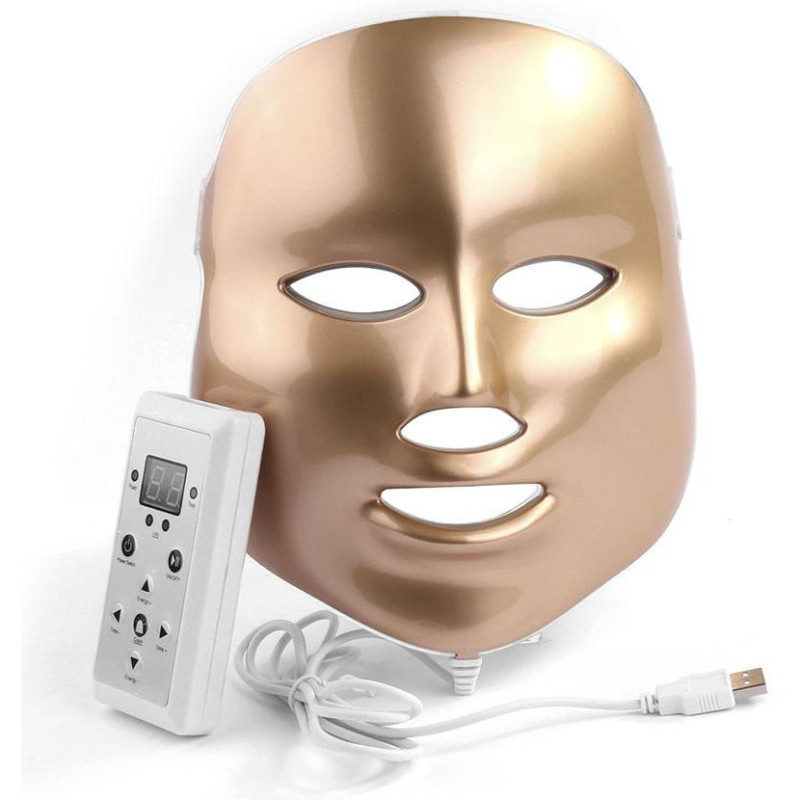 Gold Led Light Therapy Mascarilla Facial Led 1 U