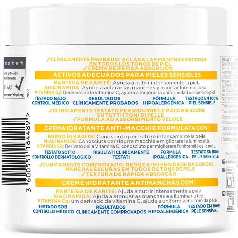 Niacinamide Crema Hidratante Antimanchas 400 Ml Niacinamide Crema Hidratante Antimanchas 400 Ml