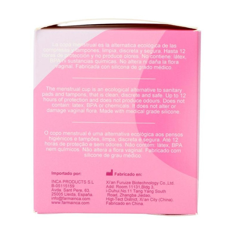 Copa Menstrual Con Esterilizador Talla S 1 U Copa Menstrual Con Esterilizador Talla S 1 U