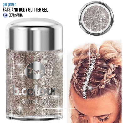 B.Colour We Gel De Purpurina Facial Y Corporal Mini 04-Dear Santa 10 Gr