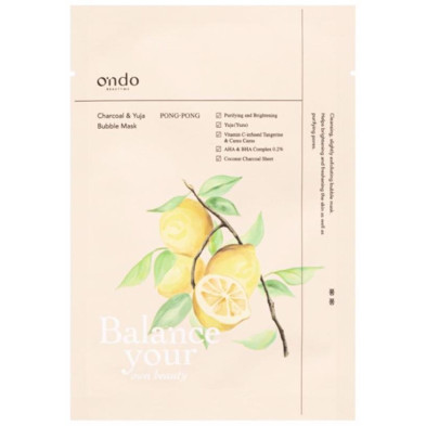 Charcoal Y Yuja Bubble Mask, Tratamientos Faciales Ondo Beauty 36.5 - Perfumes Club