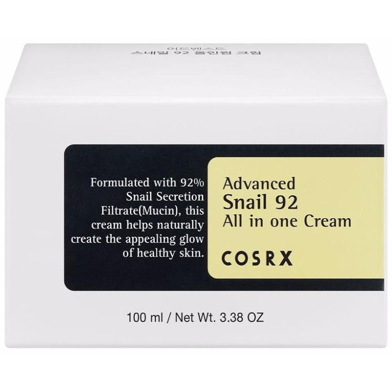Advanced Snail 92 All In One Cream, Hidratantes Y Nutritivos Cosrx - Perfumes Club