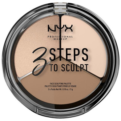 3 Steps To Sculpt Face Sculpting Palette Fair 5 Gr