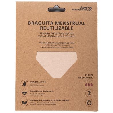 Braguita Menstrual Absorción Super Nude Talla Xl 1 U