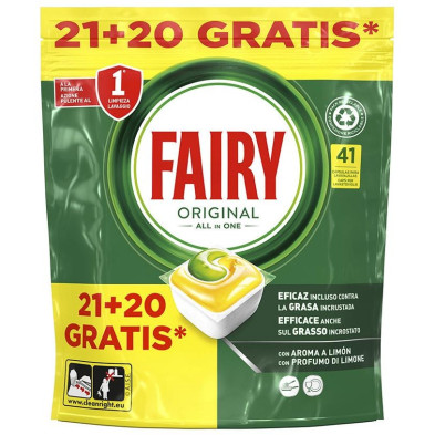 Fairy Todo En 1 Original Lavavajillas 41 Cápsulas