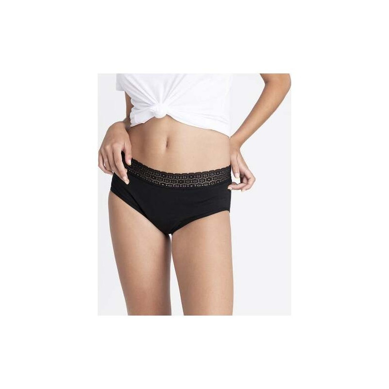 Kiwitas Encaje Braguitas Menstruales Negro, Braguitas Menstruales Platanomelón - Perfumes Club