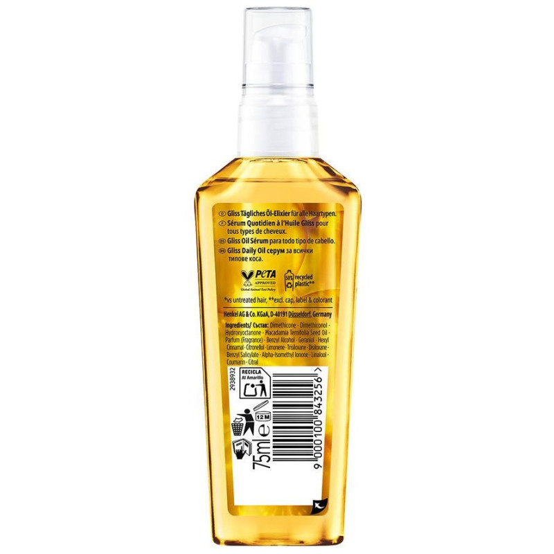 Gliss Daily Oil Sérum 75 Ml