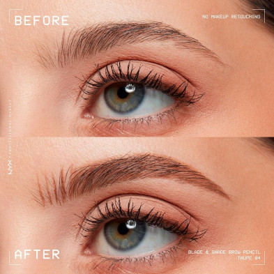 Blade Y Shade Nano Lápiz De Cejas 04-Taupe 1 U