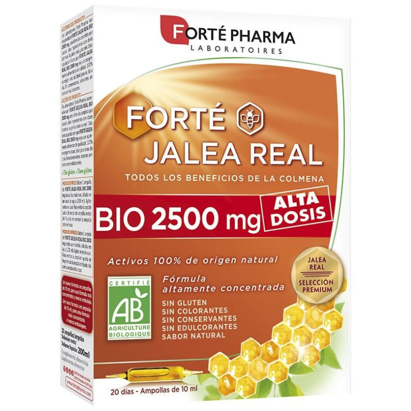 Forté Jalea Real Bio 2500 Mg Ampollas 20 X 15 Ml