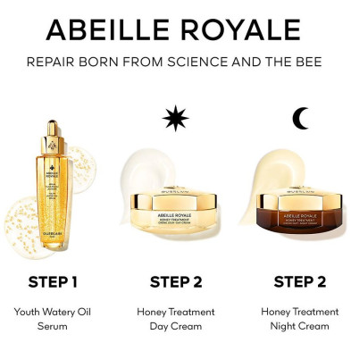Crema De Noche Tratamiento Abeille Royale Estuche 4 Pz