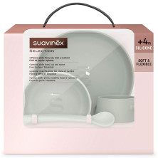 Suavinex Vajilla Silicona Soft Y Flexible Mint 4Uds