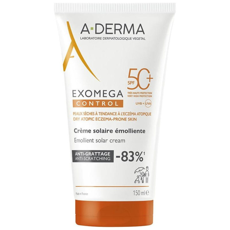 Exomega Control Crema Solar Emoliente Spf50+ 150 Ml