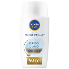 Sun Fluido Diario Protección Facial Spf50+ Tono Medio 40 Ml