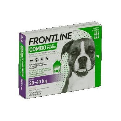 Frontline Combo Perro 20 - 40 Kg 6 Pipetas