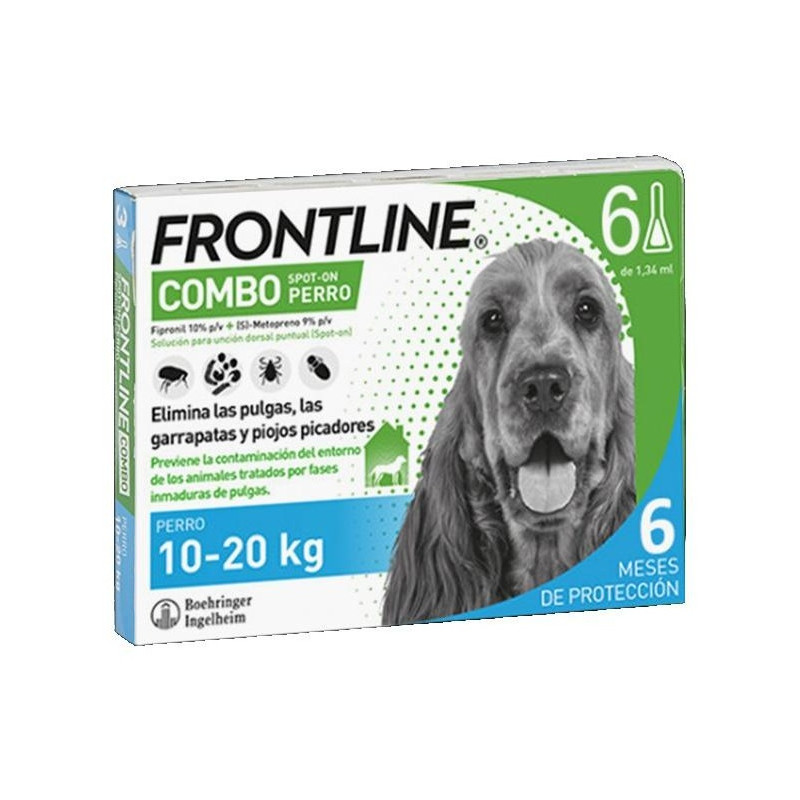 Frontline Combo Perro 10 - 20 Kg 6 Pipetas