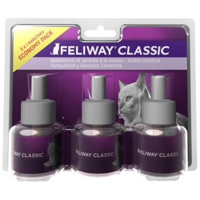 Feliway Classic Pack 3 Recambios 48 Ml (3 Meses)