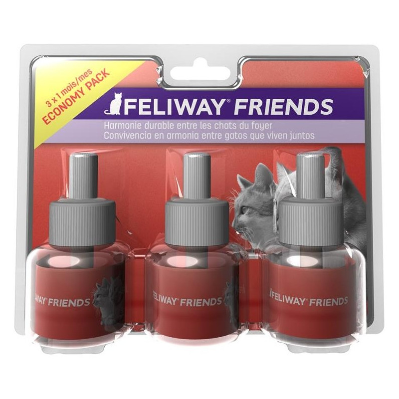 Feliway Friends Pack 3 Recambios 48 Ml (3 Meses)
