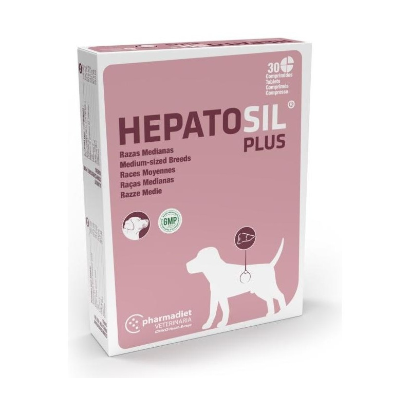Hepatosil Plus Razas Medianas 30 Comp