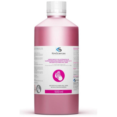 Kimisciense Solucion Rosa De Digluconato De Chorhexidina 4% 500 Ml