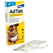 Adtab 48 Mg Comp Masticable Gato 2-8 Kg 3 Comp