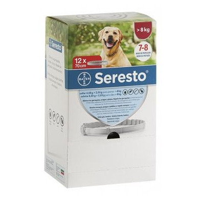 Seresto Perro Grande +8 Kg Clinico 12 Ud X 1