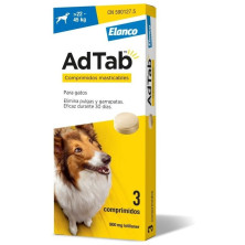 Adtab 900 Mg Comp Masticable Perro 22-45 Kg 3 Comp