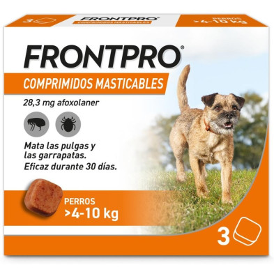 Frontpro 28 Mg Comp. Masticable 4-10Kg (M) 3 Comp.