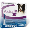 Vectra 3D Perro 10-25 Kg - 3 Pipetas Azul