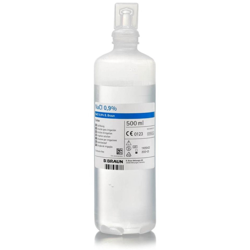 Suero Irrigacion Nacl 0 9% 500 Ml Caja 10 Uds