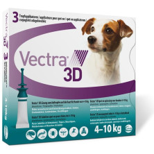 Vectra 3D Perro 4-10 Kg - 3 Pipetas Verde