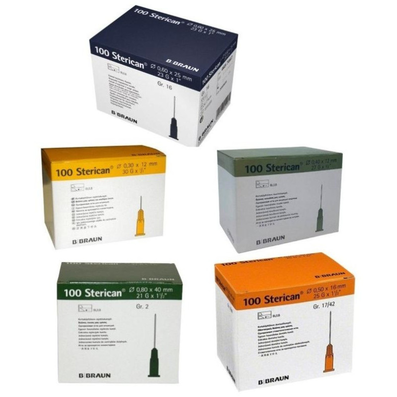"Agujas Sterican Naranjas 0,5 X 16 25G X 5/8"" 100 Uds." "Agujas Sterican Naranjas 0,5 X 16 25G X 5/8"" 100 Uds."