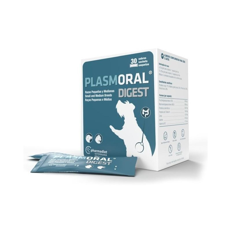 Plasmoral Digest Razas Pequeñas Y Medianas 30 Sobres