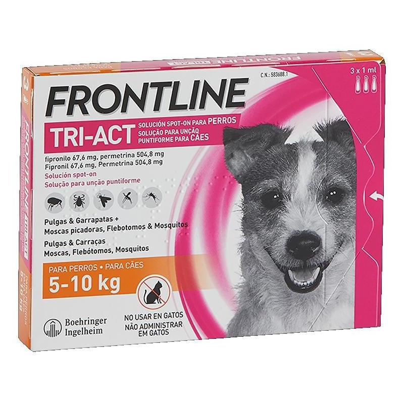 Frontline Tri-Act 5-10 Kg 3 Pip.