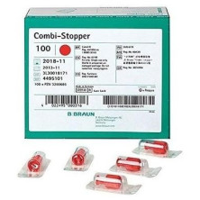 Tapon Cono Combi Luer-Lock Rojo (100 Ud)