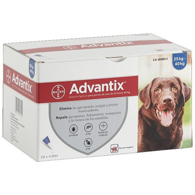 Advantix +25 Kg 24 Pipetas