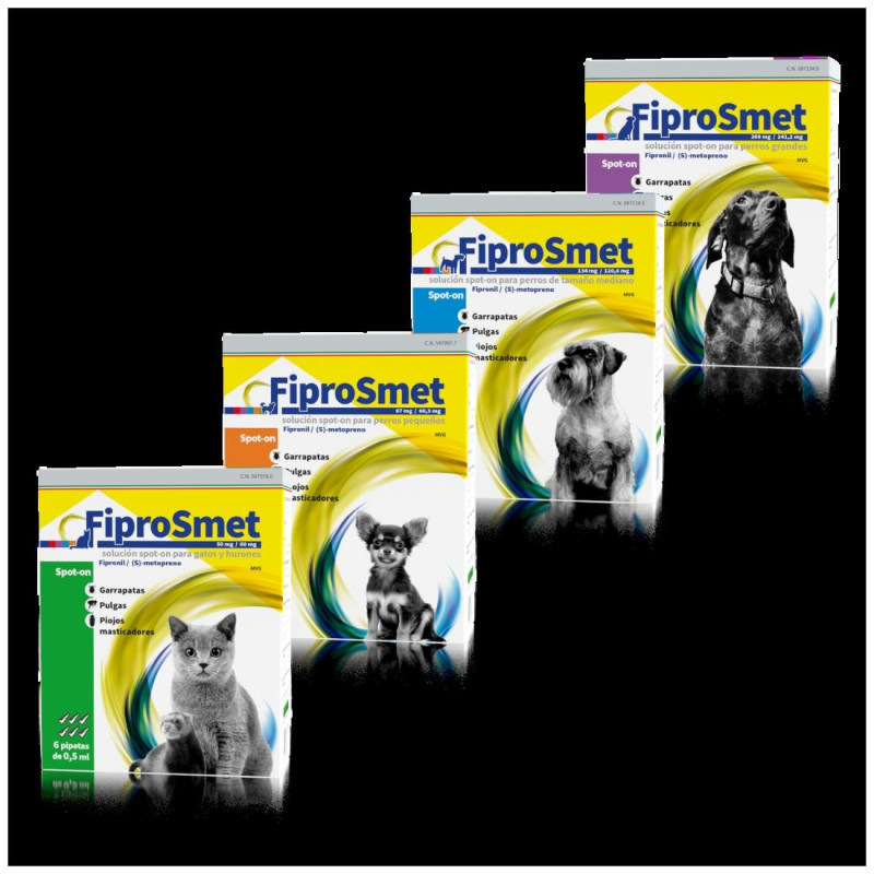 Fiprosmet 50 Mg/60 Mg Gatos 6 Pip