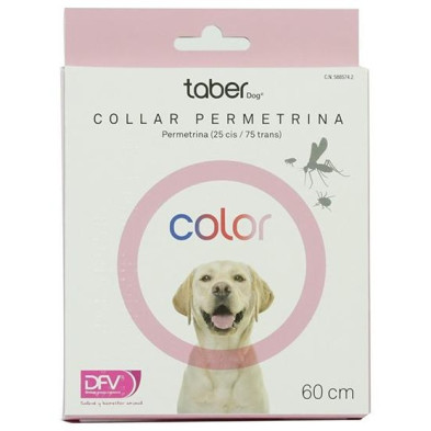 Taberdog Collar Con Permetrina 60 Cm Rosa
