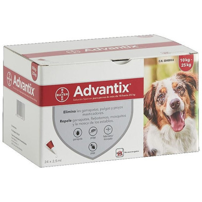 Advantix 10-25 Kg 24 Pipetas