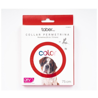 Taberdog Collar Con Permetrina 75 Cm Rojo